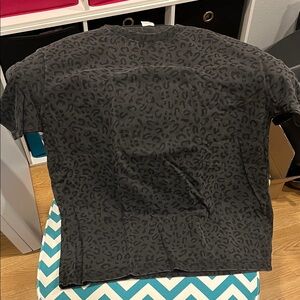 Black Leopard Print T-Shirt